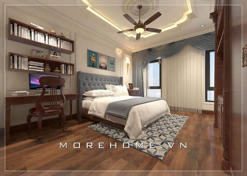 Trang trí nội thất phòng ngủ chung cư cao cấp ấn tượng, độc đáo hơn với mẫu giường ngủ hiện đại màu nâu sang trọng và tinh tế